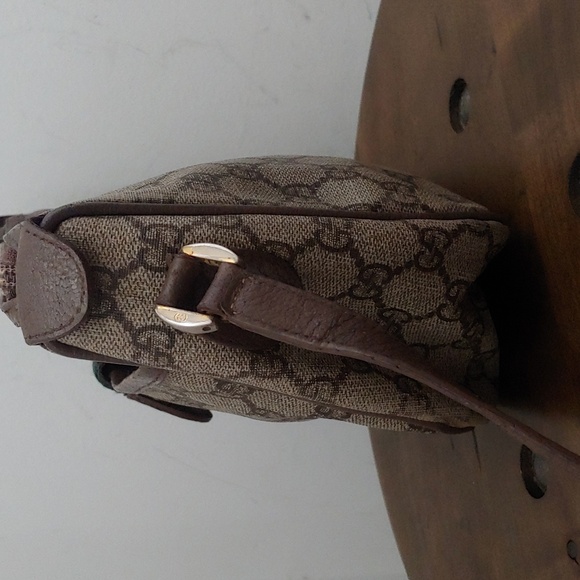 Authentic Vintage Gucci GG Monogram Supreme Sherry Web Ophidia Crossbody Bag - Picture 6 of 10